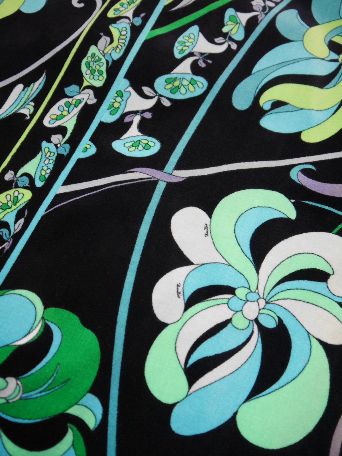 EMILIO PUCCI 1960s Vintage Velvet Maxi Evening Skirt