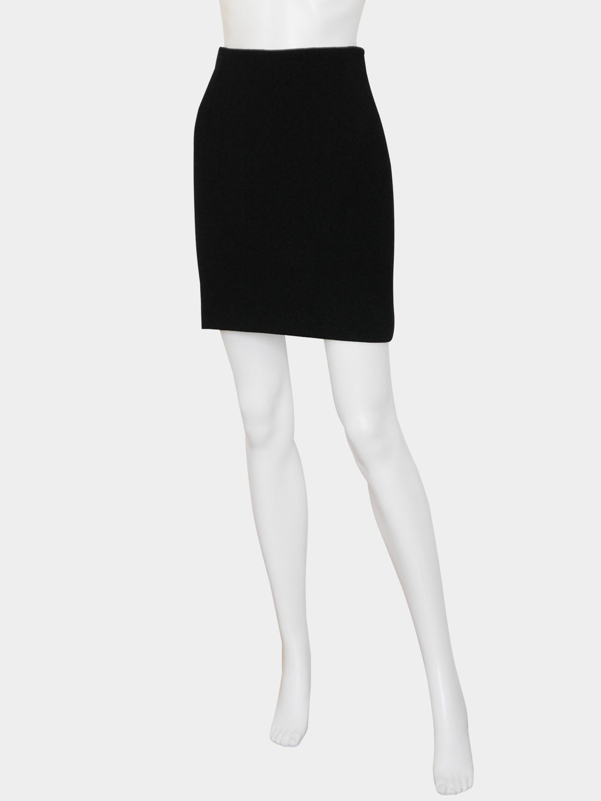 GIANNI VERSACE Couture Fall 1994 Vintage Black & Leopard Skirt Suit Size XS