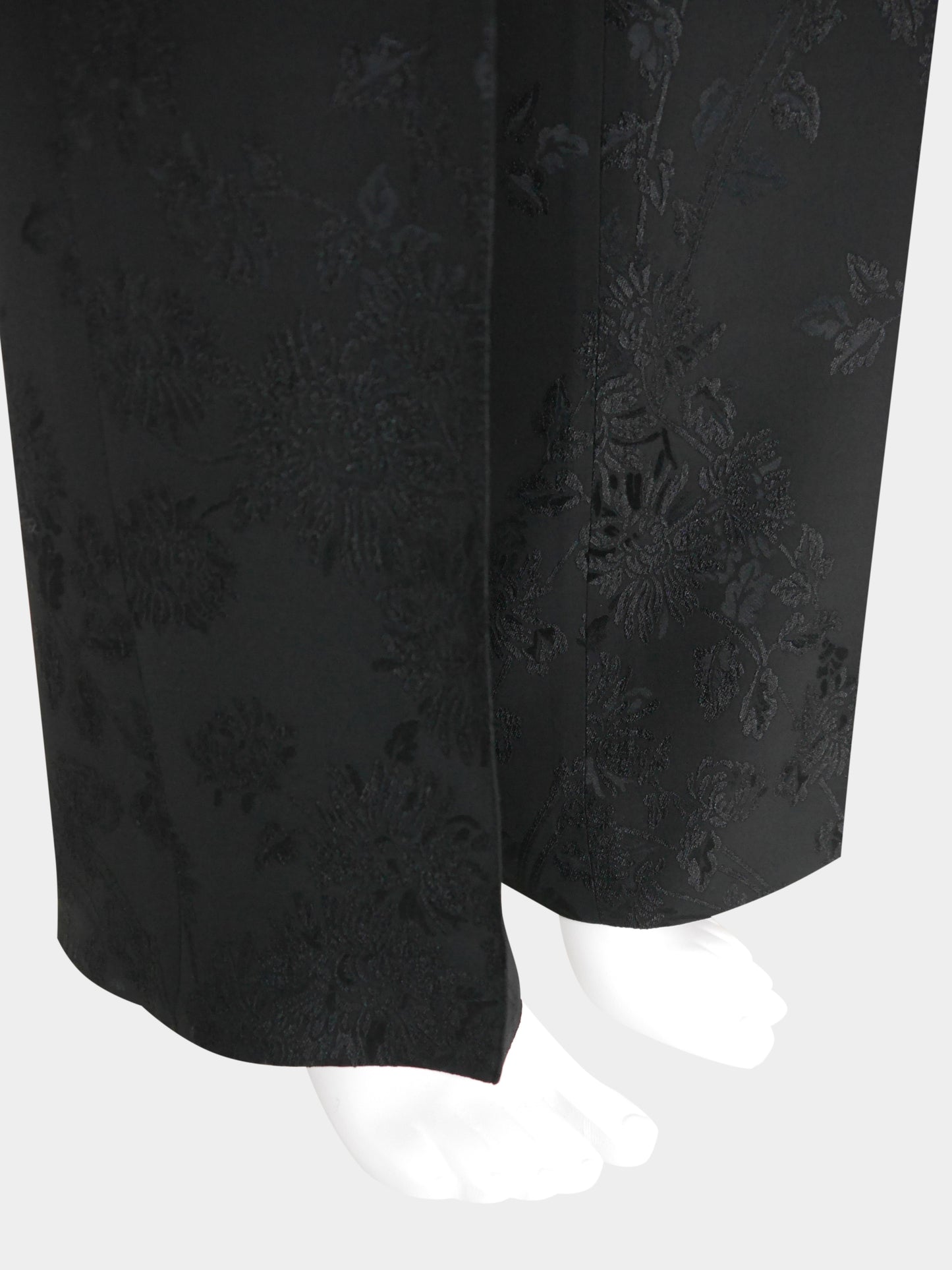 GIANNI VERSACE Couture 1990s 2000s Vintage Floral Jacquard Pants & Jacket Suit Size S