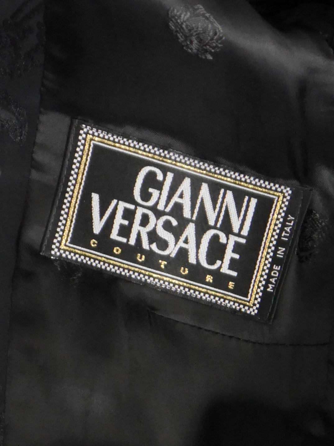 GIANNI VERSACE Couture 1990s 2000s Vintage Floral Jacquard Pants & Jacket Suit Size S