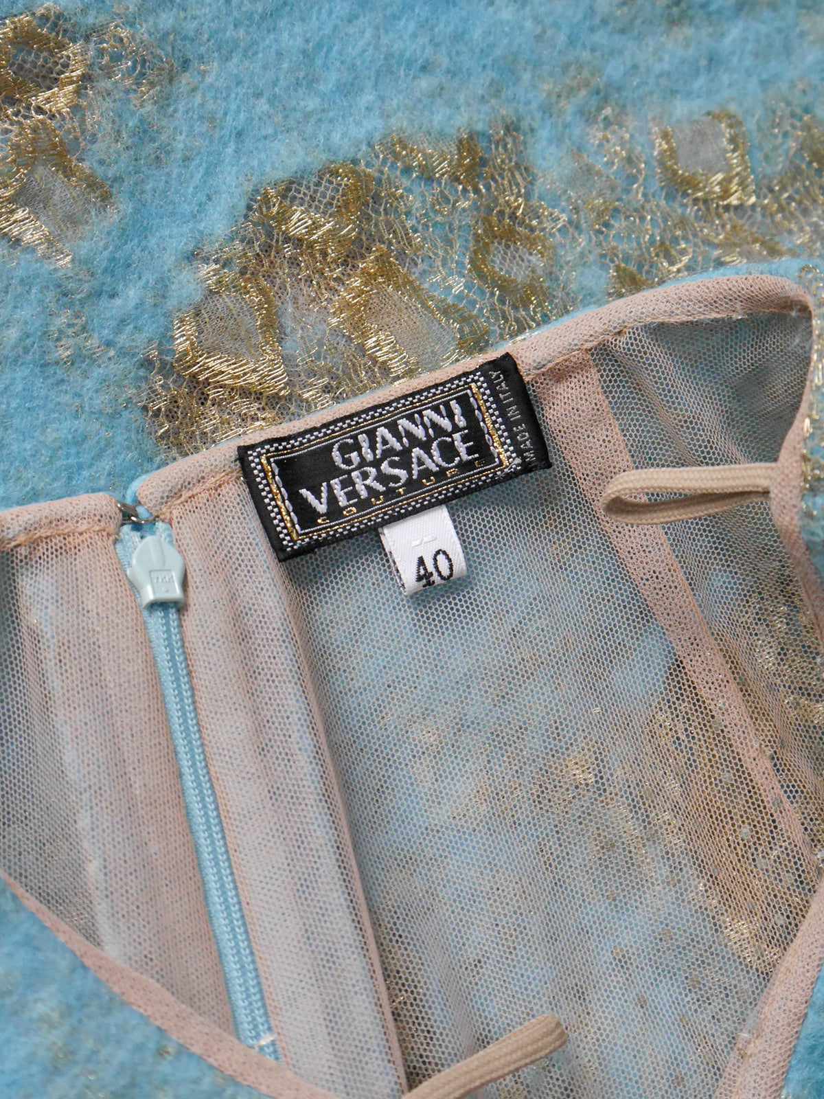 GIANNI VERSACE Spring 1999 Top & Skirt as Modeled by Kate Moss