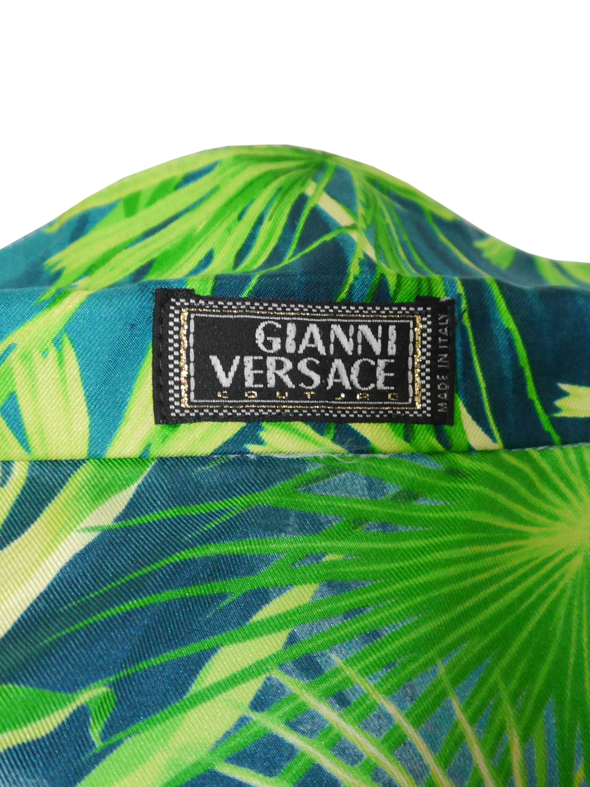 GIANNI VERSACE Spring 2000 Iconic Jungle Print Silk Blouse