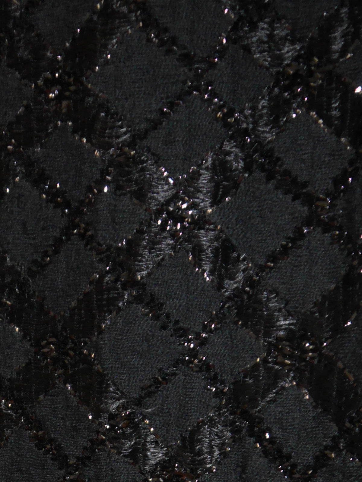 JEANNE LANVIN 1960s Vintage Sequined Little Black Dress