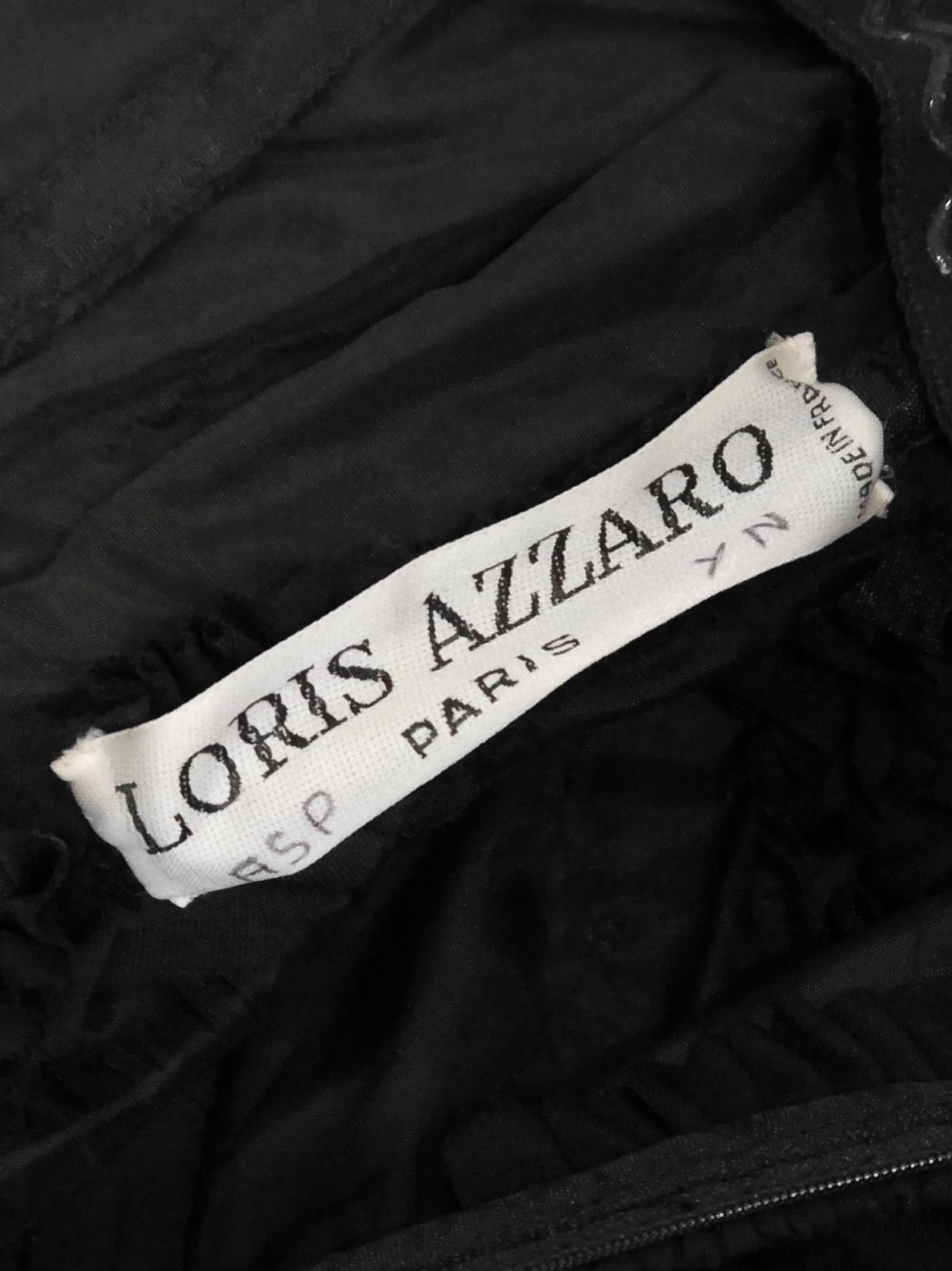 LORIS AZZARO 1980s Vintage Tulle Cocktail Evening Dress Size XS-S