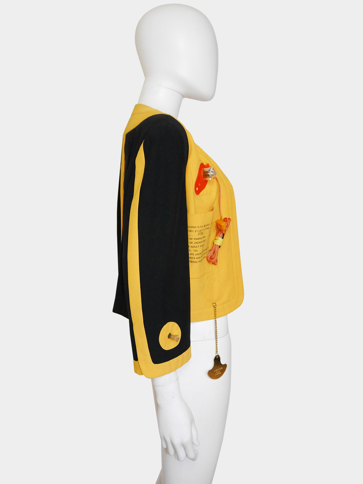 MOSCHINO Couture! Spring 1991 Lifesaver Jacket Size M