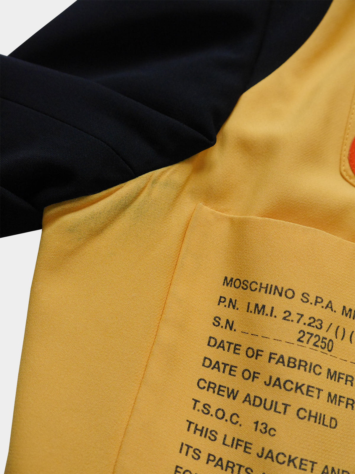 MOSCHINO Couture! Spring 1991 Lifesaver Jacket Size M