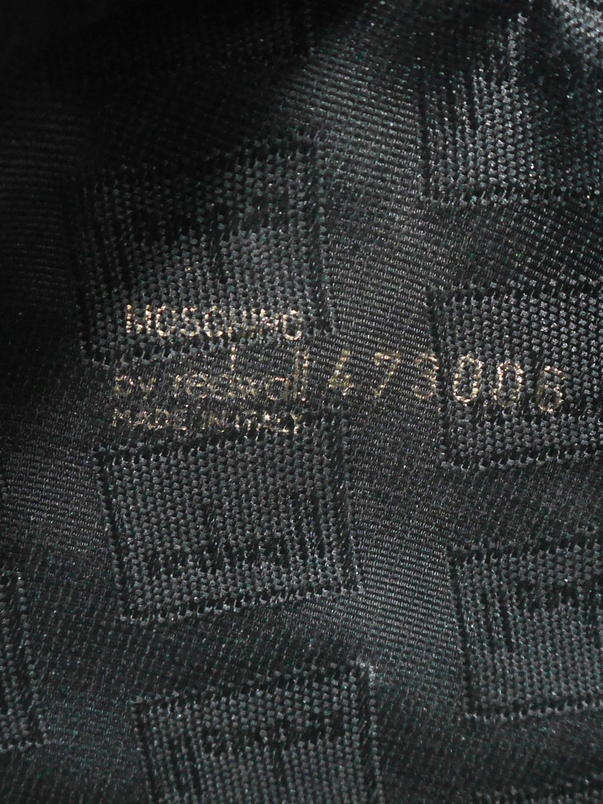 MOSCHINO Redwall Vintage Handbag Metal & Leather Appliqués