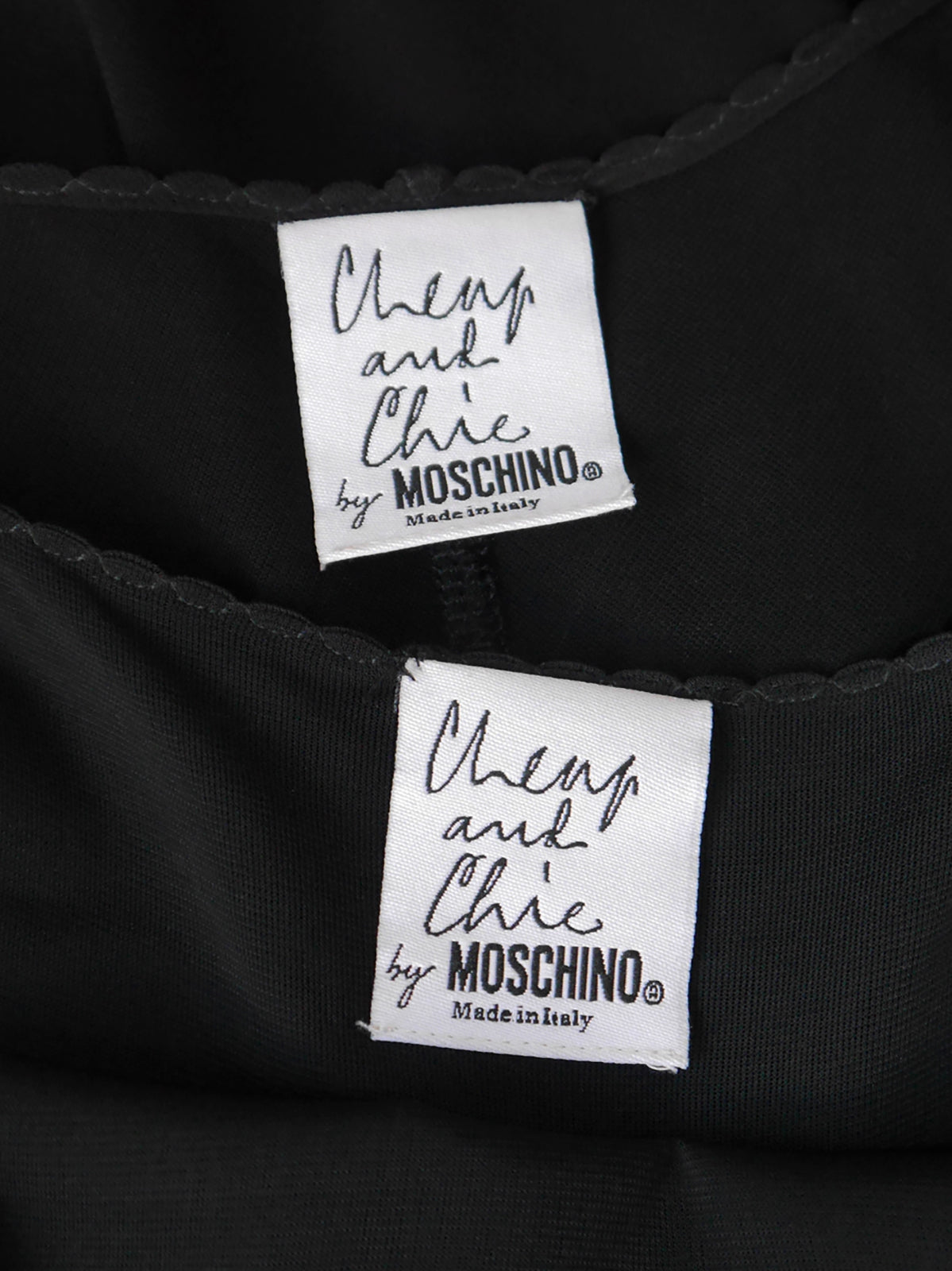 MOSCHINO 1990s Vintage "Read Between The Lines" Fringed Maxi Dress