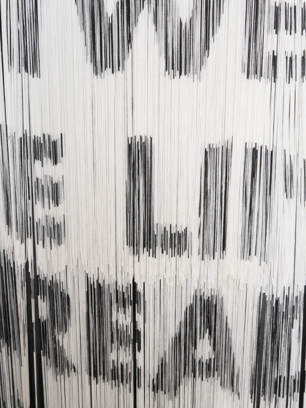 MOSCHINO 1990s Vintage "Read Between The Lines" Fringed Maxi Dress