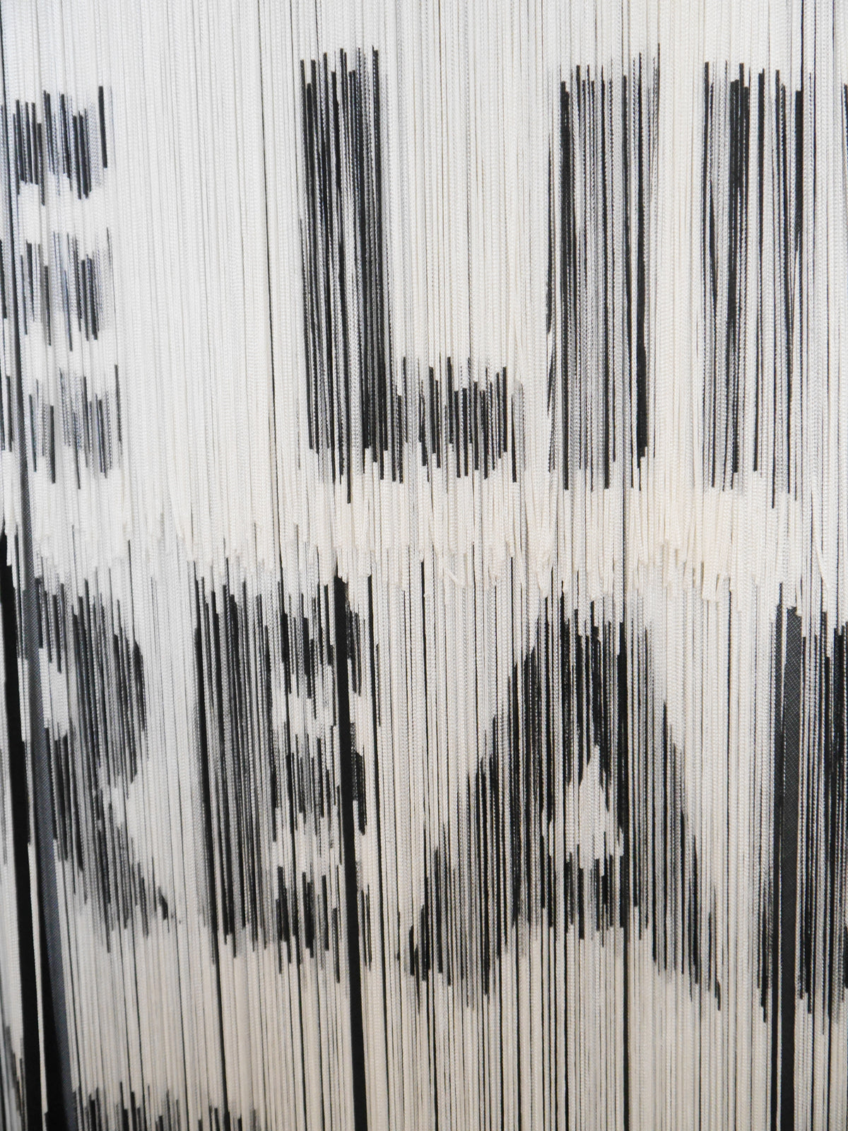 MOSCHINO 1990s Vintage "Read Between The Lines" Fringed Maxi Dress