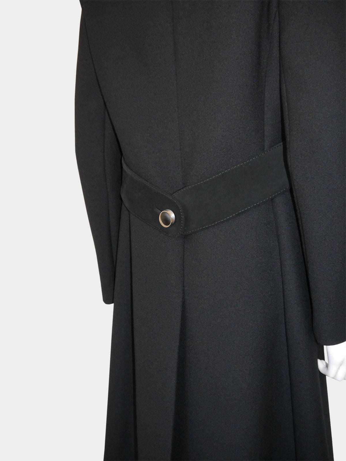 PIERRE CARDIN 1960s Vintage Wool & Suede Space Age Coat Size XS-S