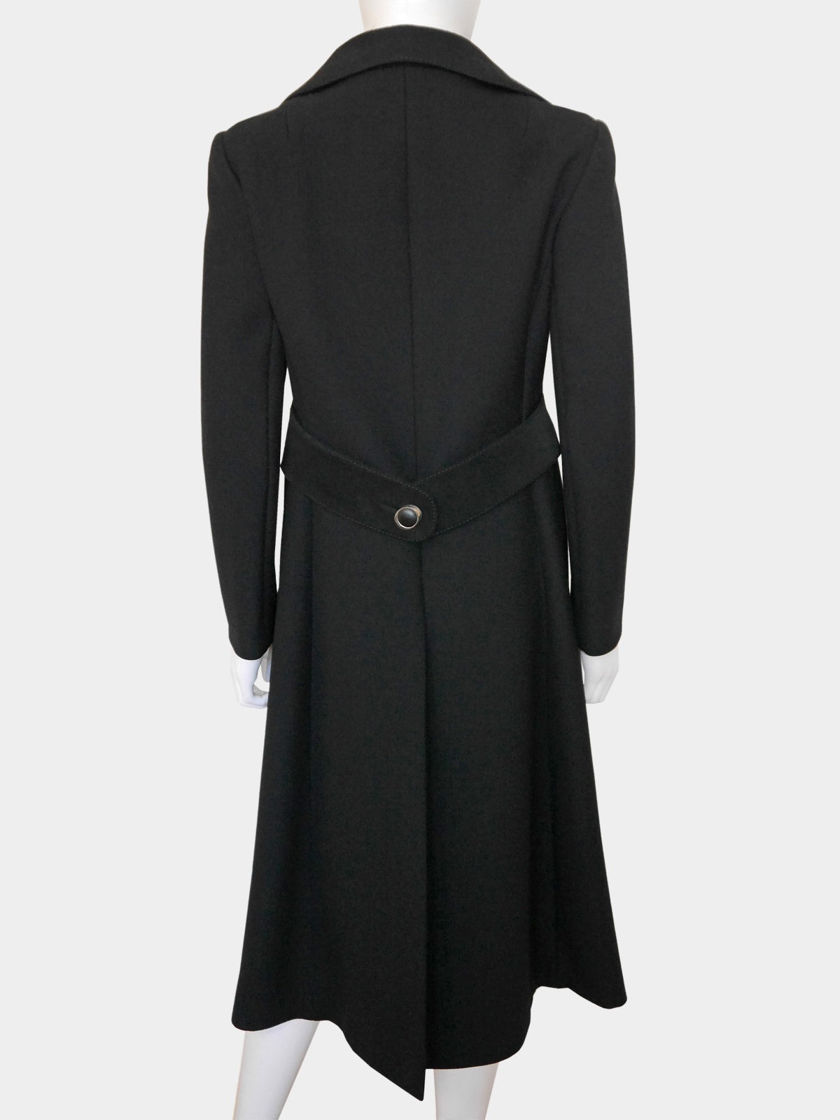 PIERRE CARDIN 1960s Vintage Wool & Suede Space Age Coat Size XS-S