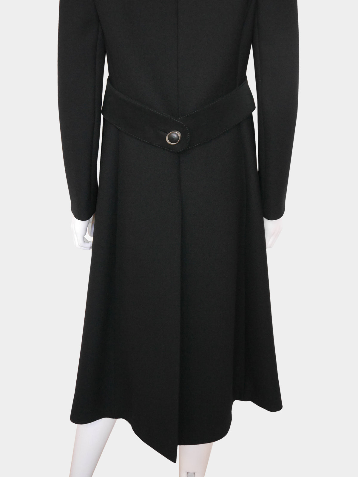 PIERRE CARDIN 1960s Vintage Wool & Suede Space Age Coat Size XS-S