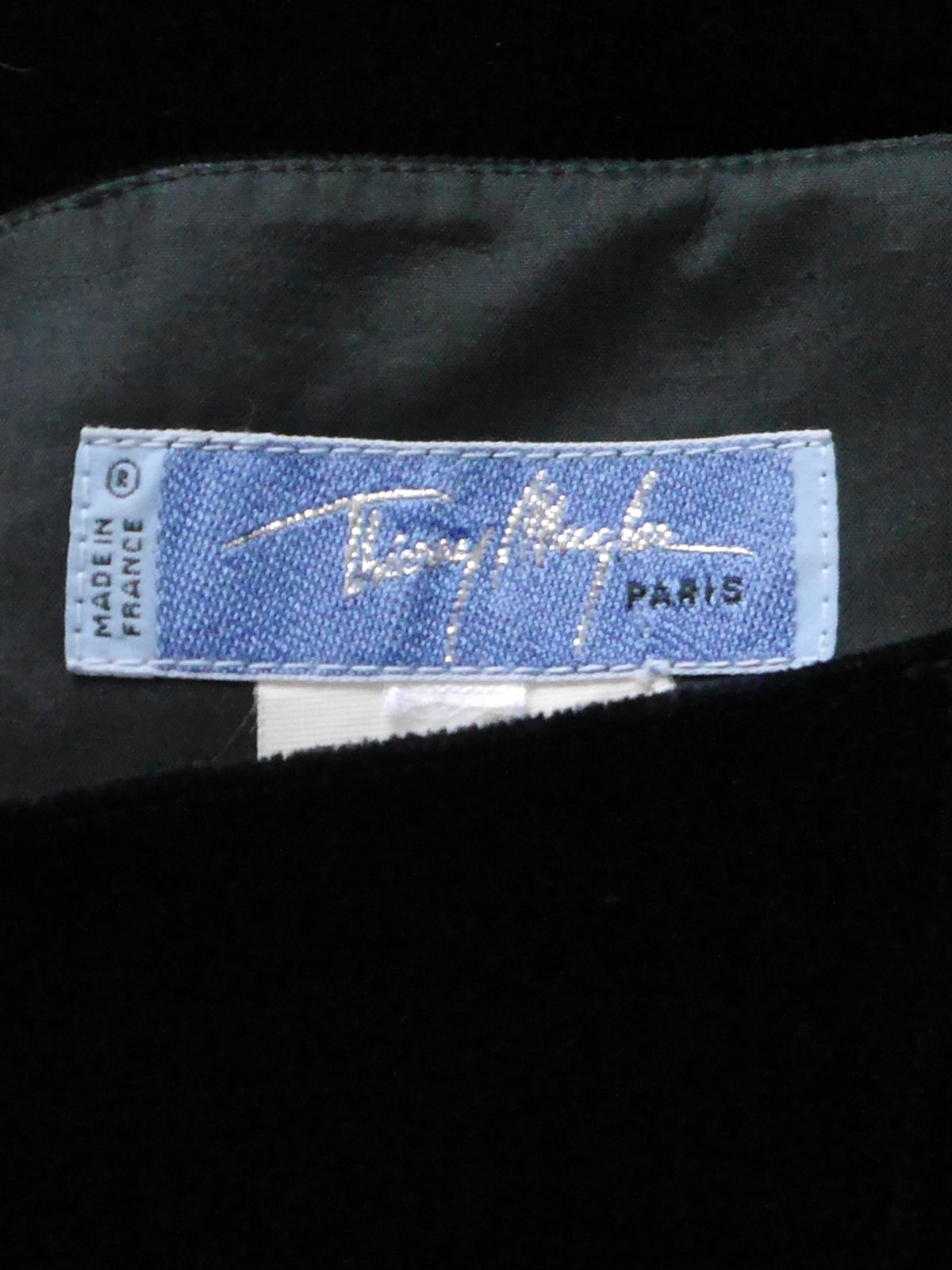 THIERRY MUGLER Fall 1998 Vintage Winged Bustier Velvet Evening Dress