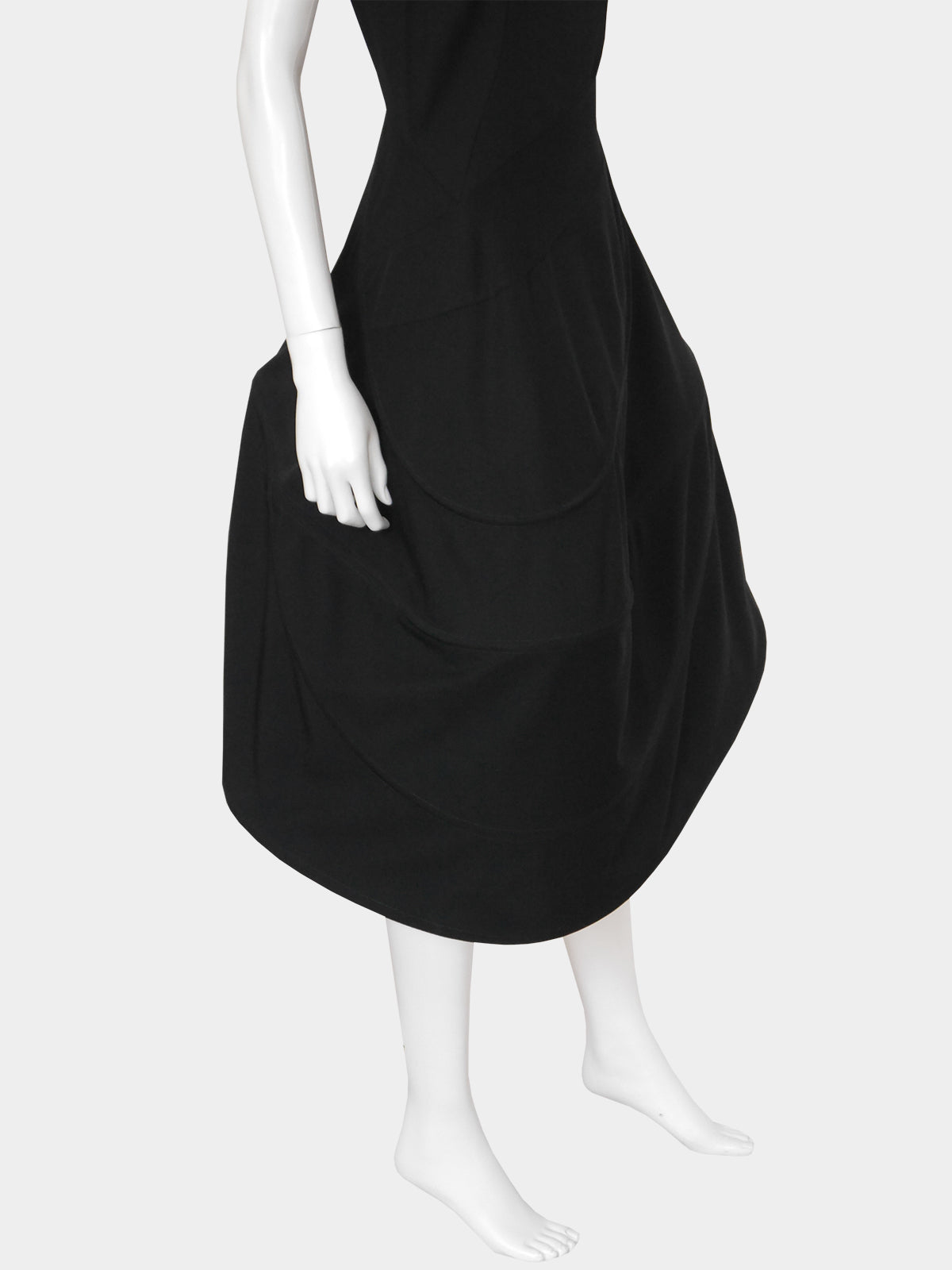YOHJI YAMAMOTO Fall 1990 Asymmetrical Hoop Dress Size XS-S