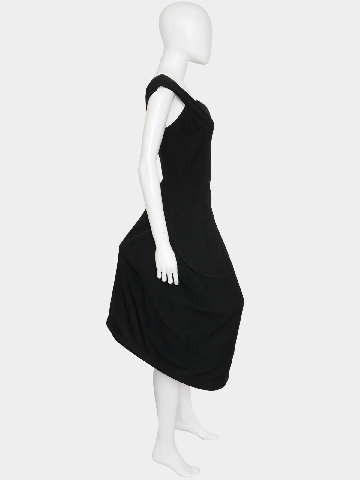 YOHJI YAMAMOTO Fall 1990 Asymmetrical Hoop Dress Size XS-S
