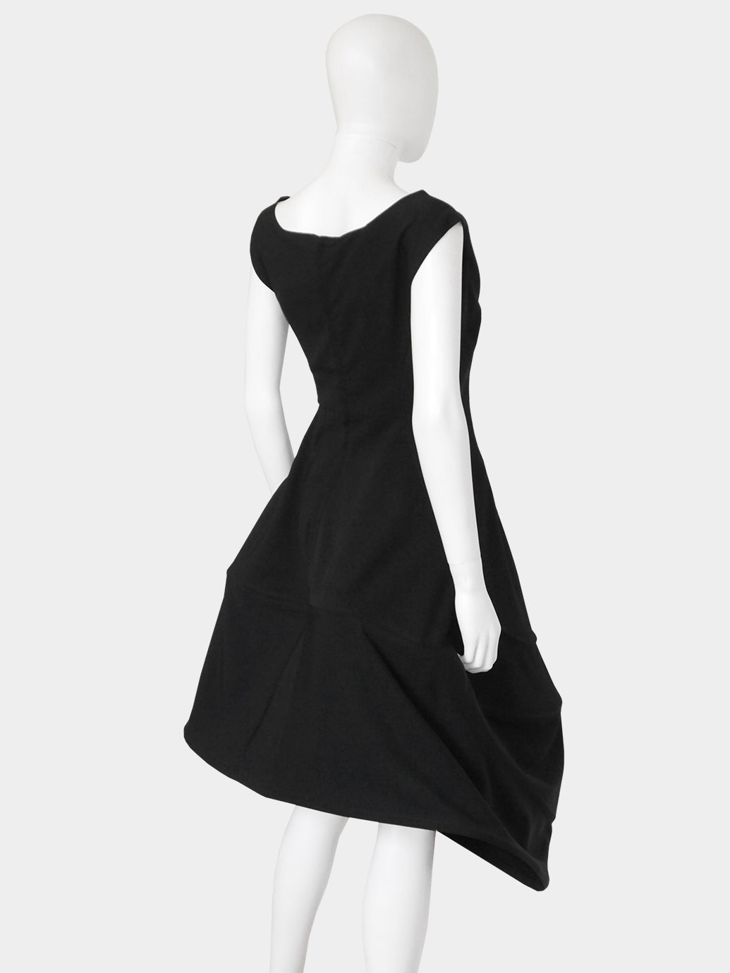 YOHJI YAMAMOTO Fall 1990 Asymmetrical Hoop Dress Size XS-S