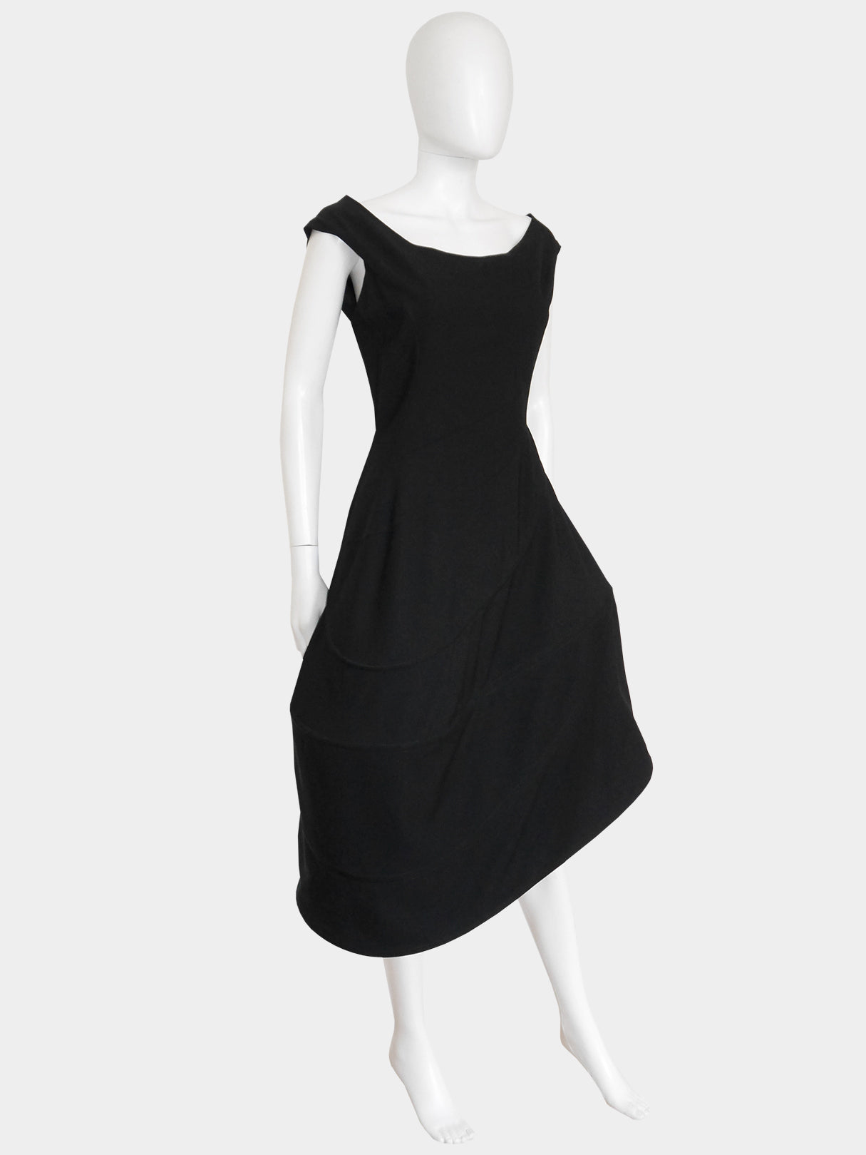 YOHJI YAMAMOTO Fall 1990 Asymmetrical Hoop Dress Size XS-S