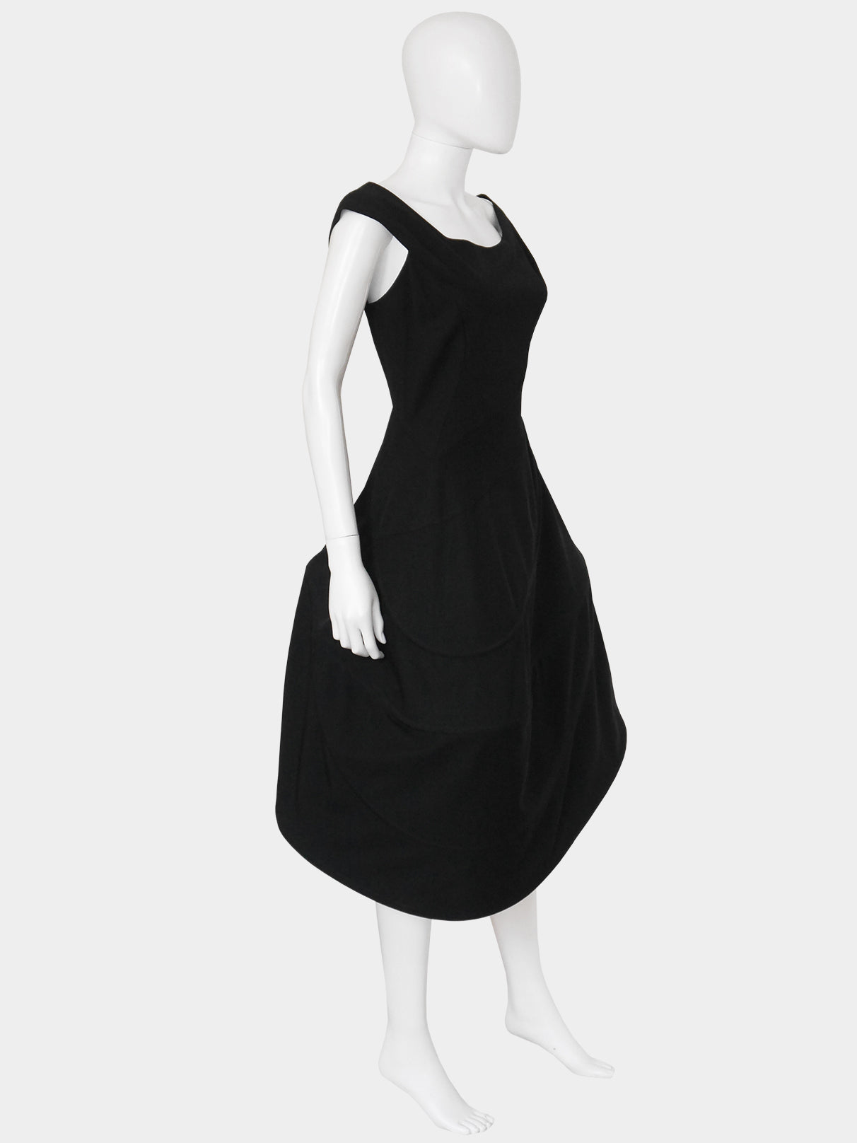 YOHJI YAMAMOTO Fall 1990 Asymmetrical Hoop Dress Size XS-S