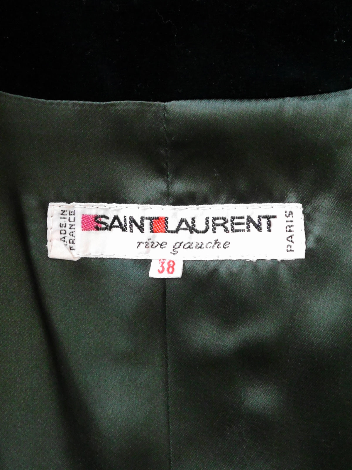 YVES SAINT LAURENT Fall 1982 Vintage Documented Velvet Evening Suit w/ Bag
