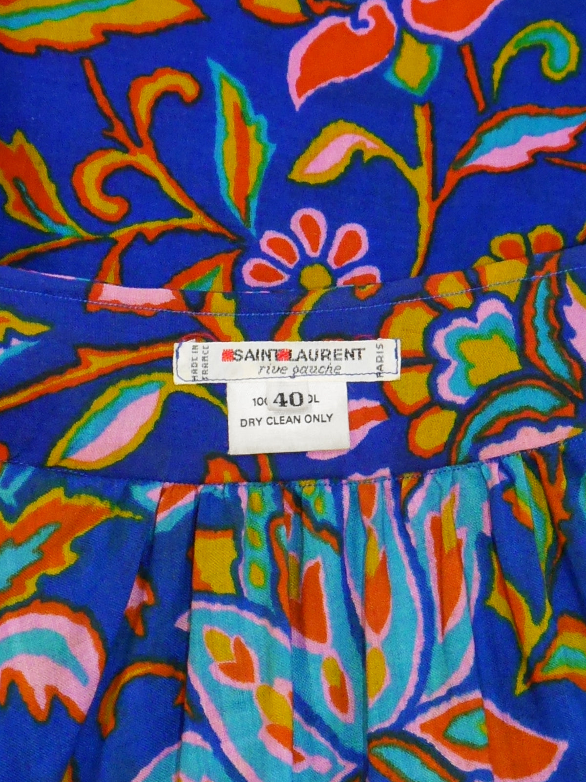 YVES SAINT LAURENT Fall 1976 Russian Collection Peasant Blouse & Maxi Skirt