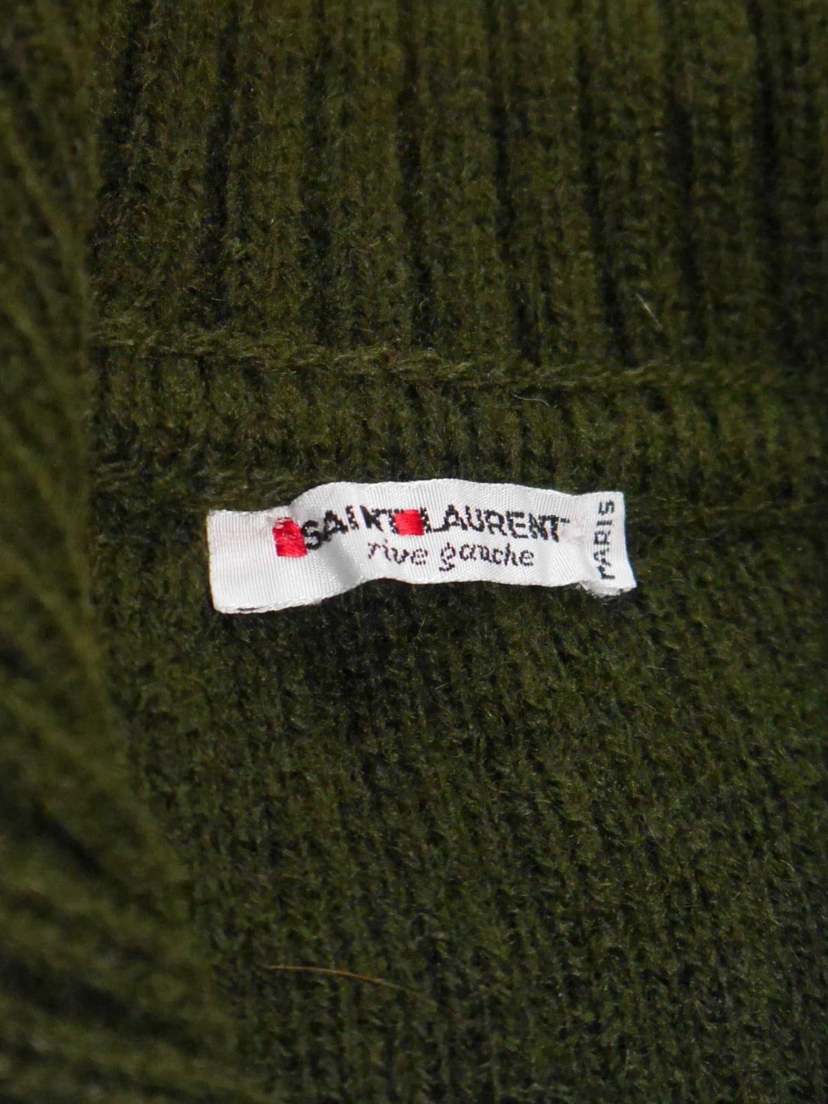 YVES SAINT LAURENT Fall 1976 Documented Cardigan & Midi Skirt Set