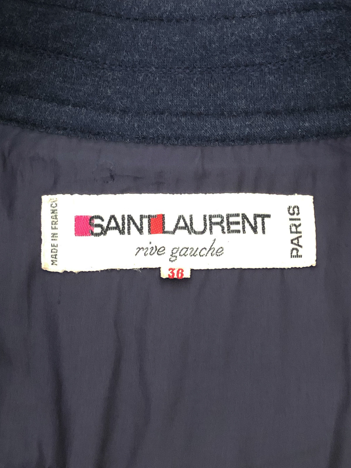 YVES SAINT LAURENT 1970s 1980s Russian Collection Era Fringed Wool Cape Coat