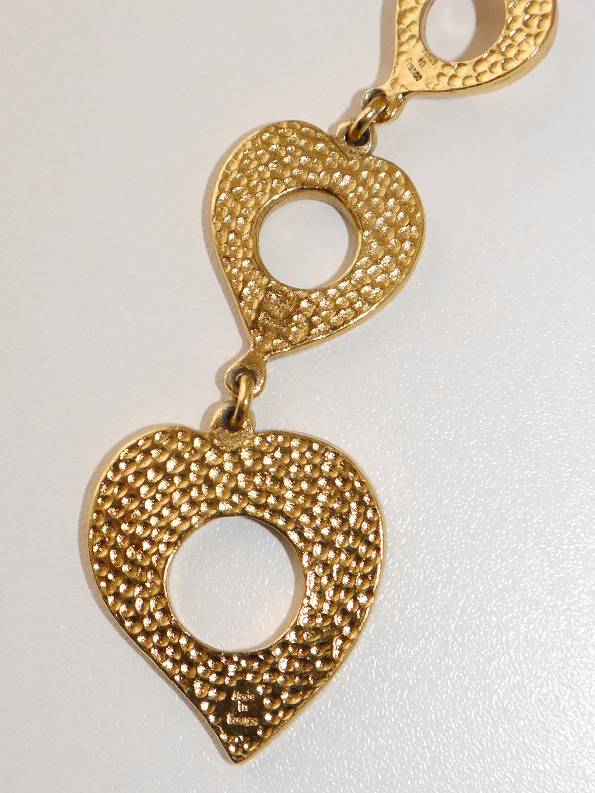 YVES SAINT LAURENT c. 1990s Vintage Massive Oversized Beaded Necklace Wood & Faux Pearls 91,0 cm