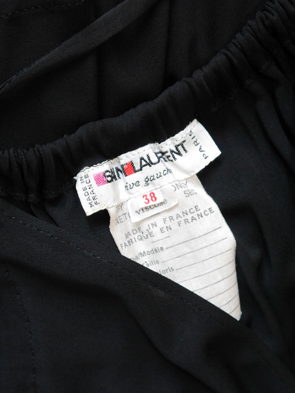 YVES SAINT LAURENT Fall 1975 Vintage Tunic Top Dress w/ Handkerchief Hem & Open Sides