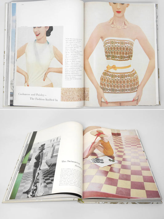 Bound Vintage Fashion Magazine Issues - ELEGANTE WELT, MADAME, CHIC, HARPER'S BAZAAR US 1957 1958