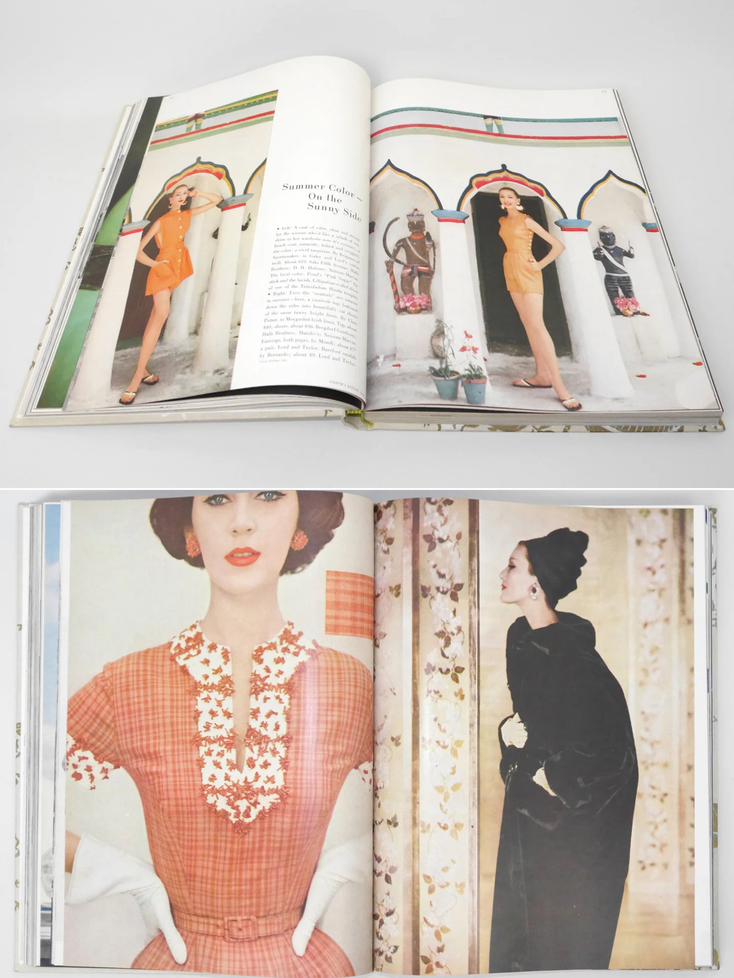 Bound Vintage Fashion Magazine Issues - ELEGANTE WELT, MADAME, CHIC, HARPER'S BAZAAR US 1957 1958
