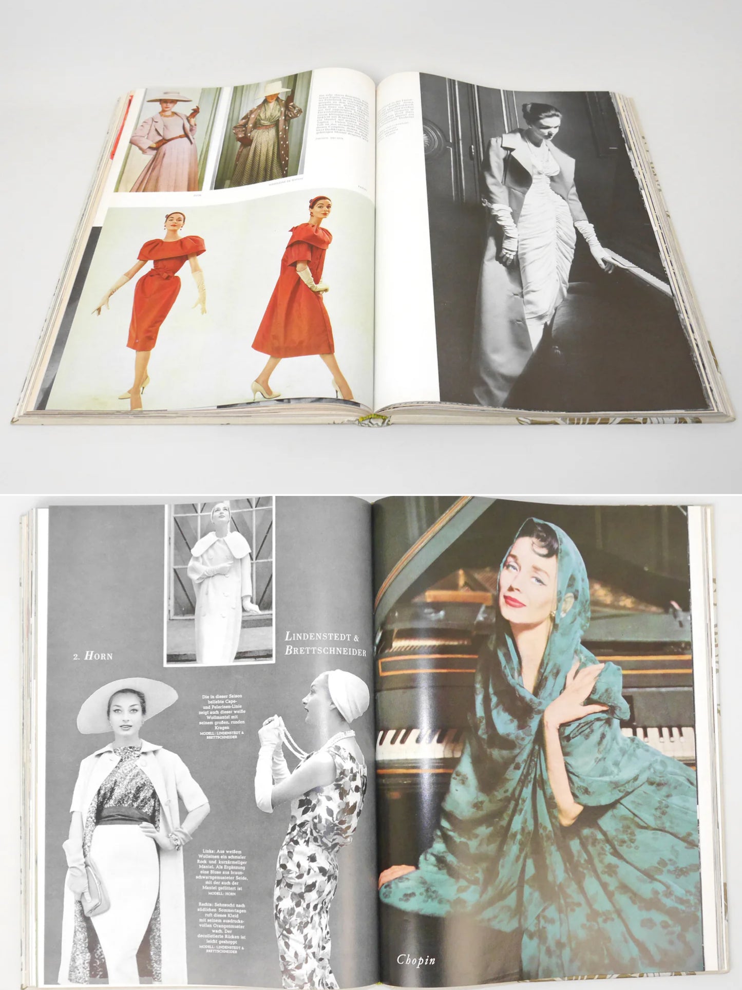 Bound Vintage Fashion Magazine Issues - ELEGANTE WELT 1955, 1956, 1957, 1958