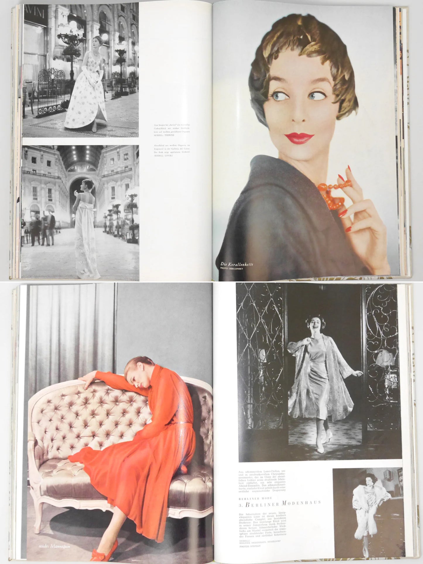 Bound Vintage Fashion Magazine Issues - ELEGANTE WELT 1955, 1956, 1957, 1958