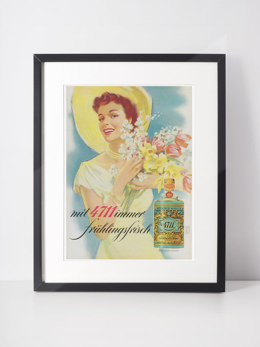4711 Eau de Cologne 1956 Vintage Print Advertisement Perfume 1950s