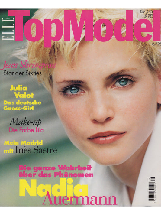 ELLE TOP MODEL No. 12 6/1996 October/November 1996 Nadja Auermann German Edition
