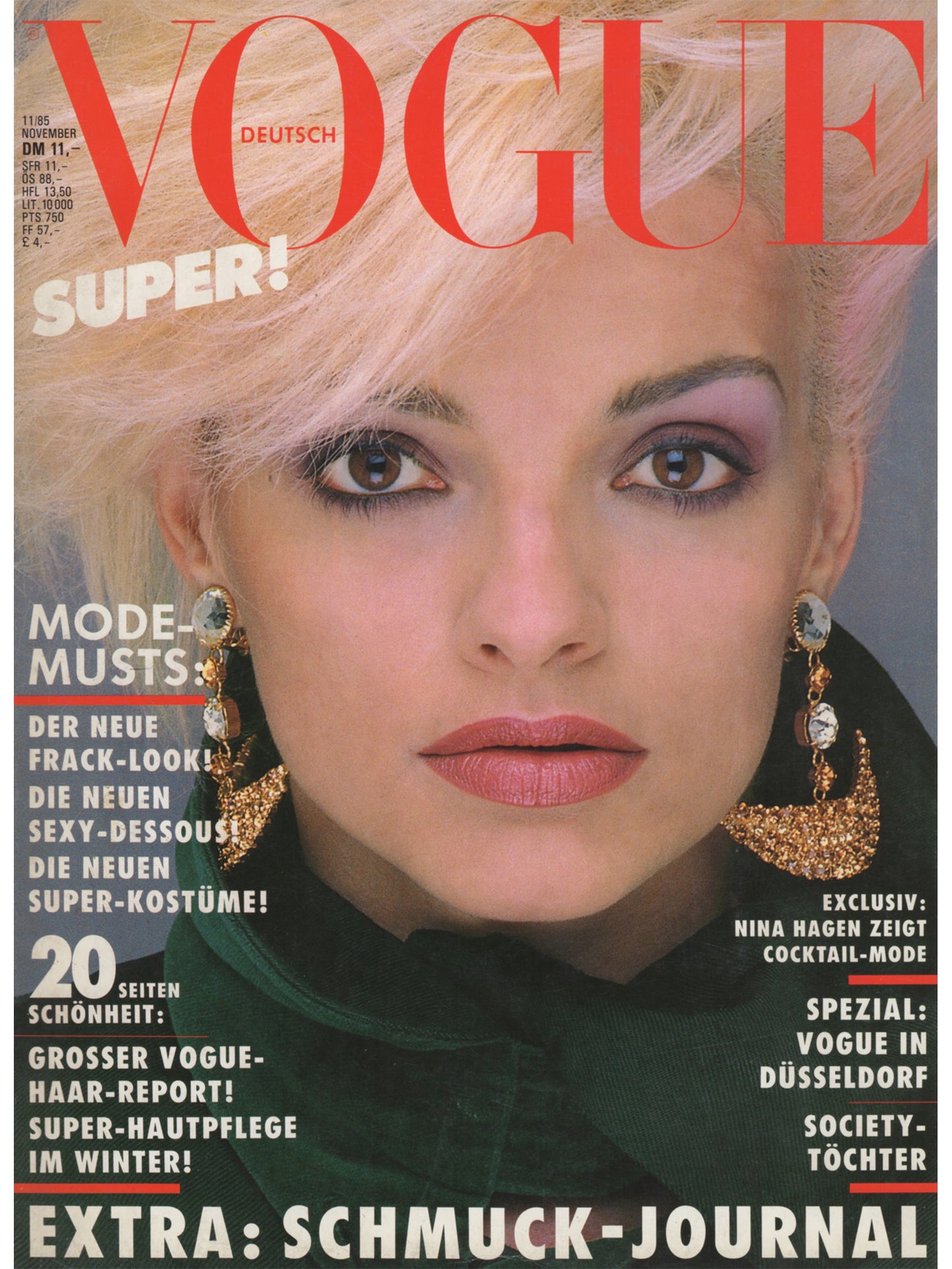 VOGUE GERMANY NOVEMBER 1985