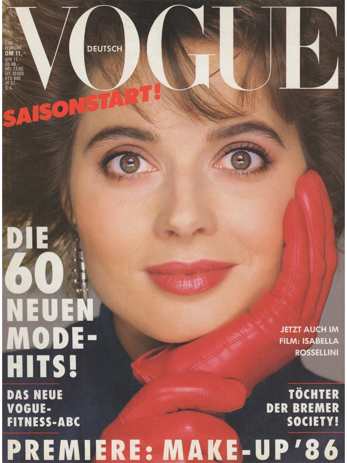 VOGUE GERMANY FEBRUARY 1986