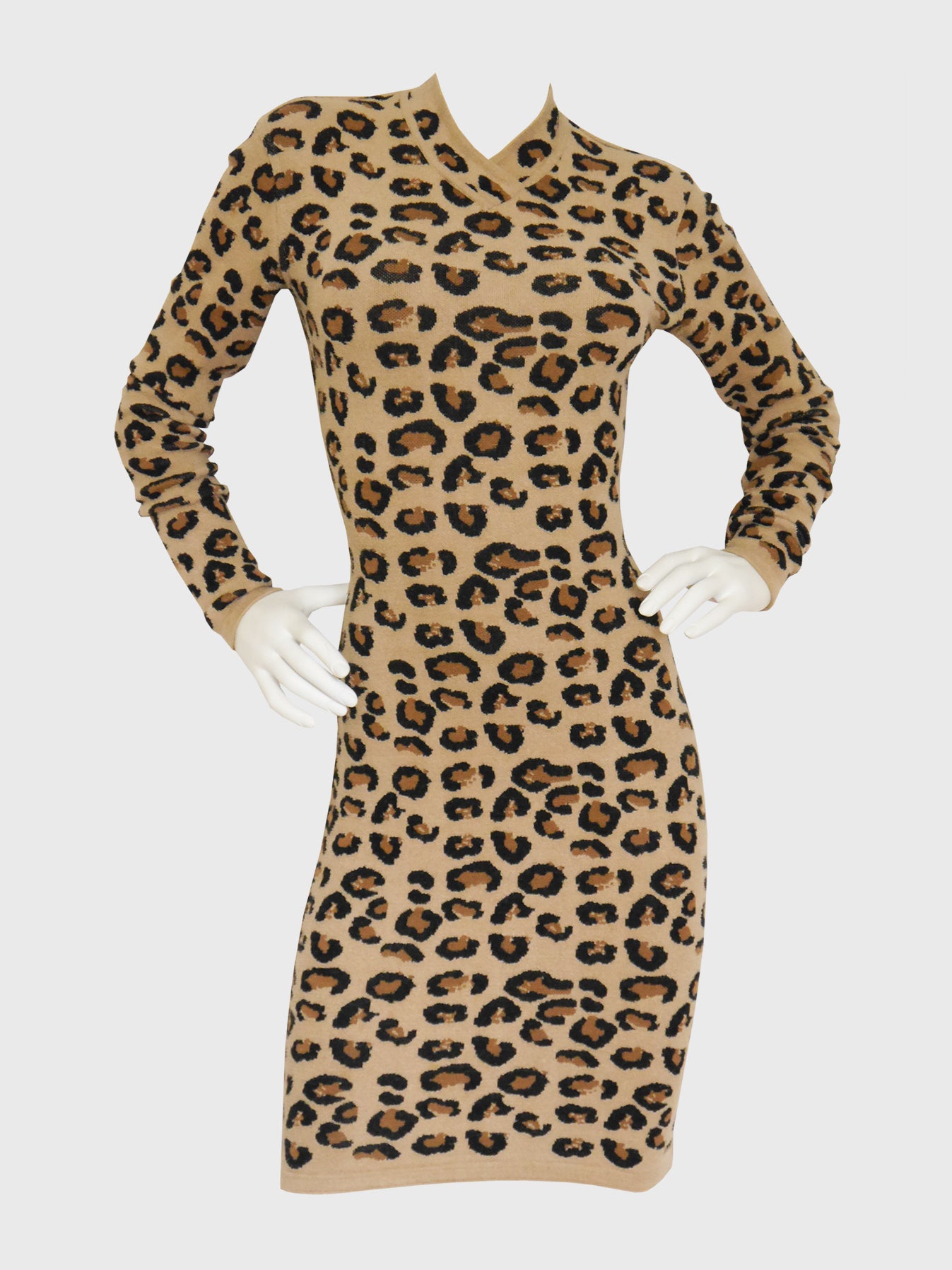 AZZEDINE ALAïA Fall 1991 Vintage Leopard Dress