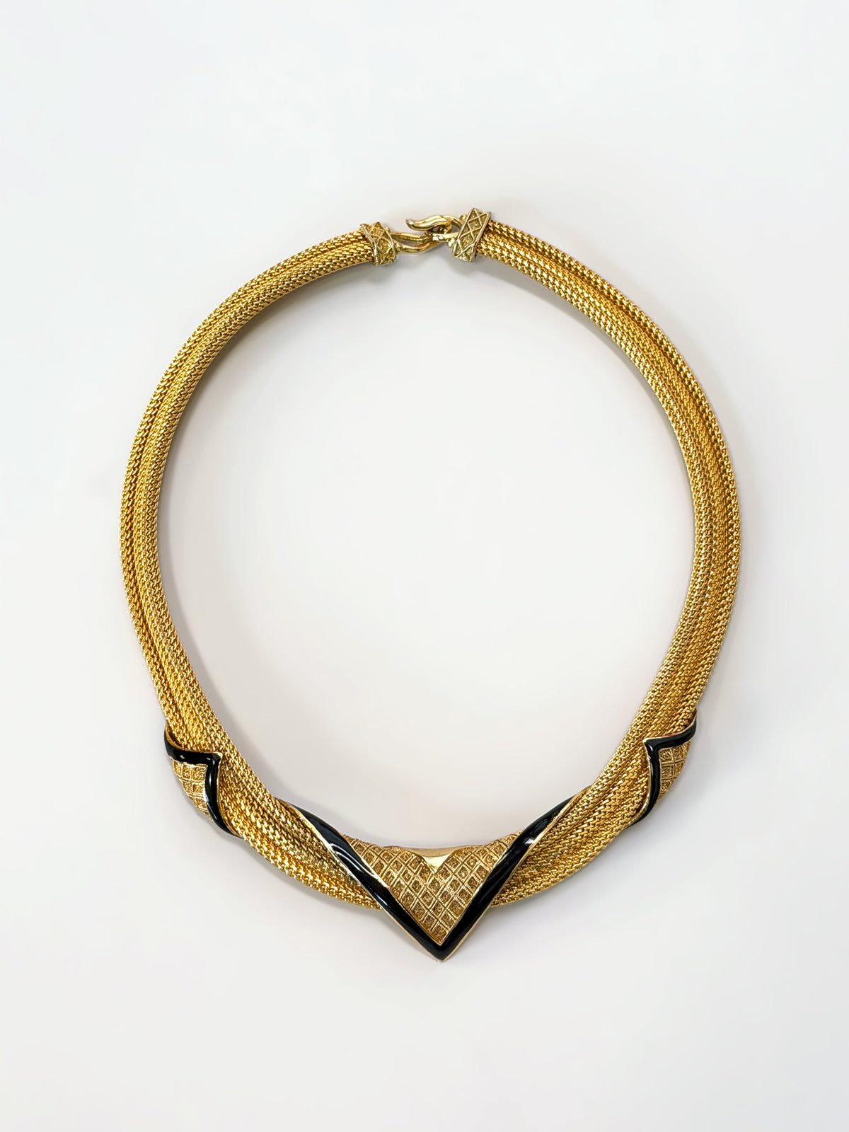 BALENCIAGA 1980s Vintage Statement Necklace