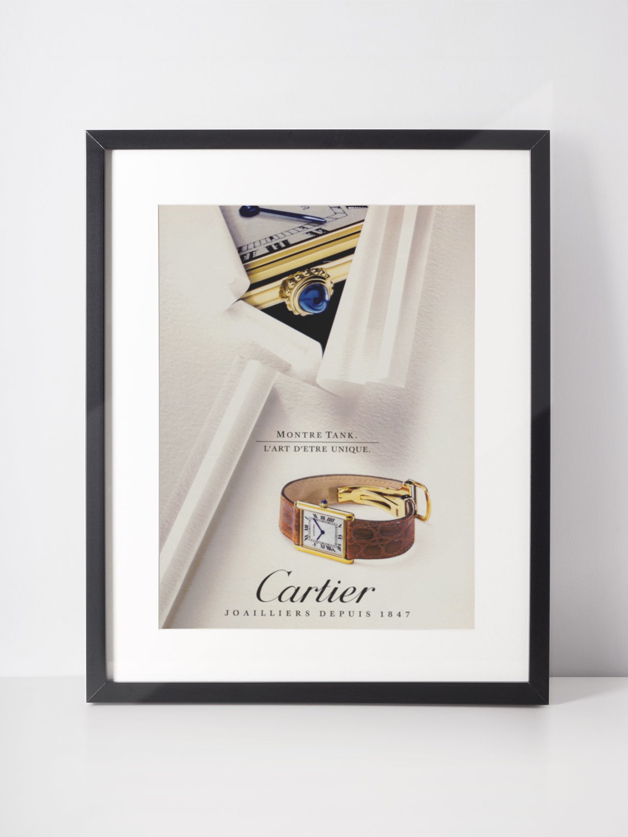 CARTIER 1993 Tank Vintage Advertisement Jewelry Watches