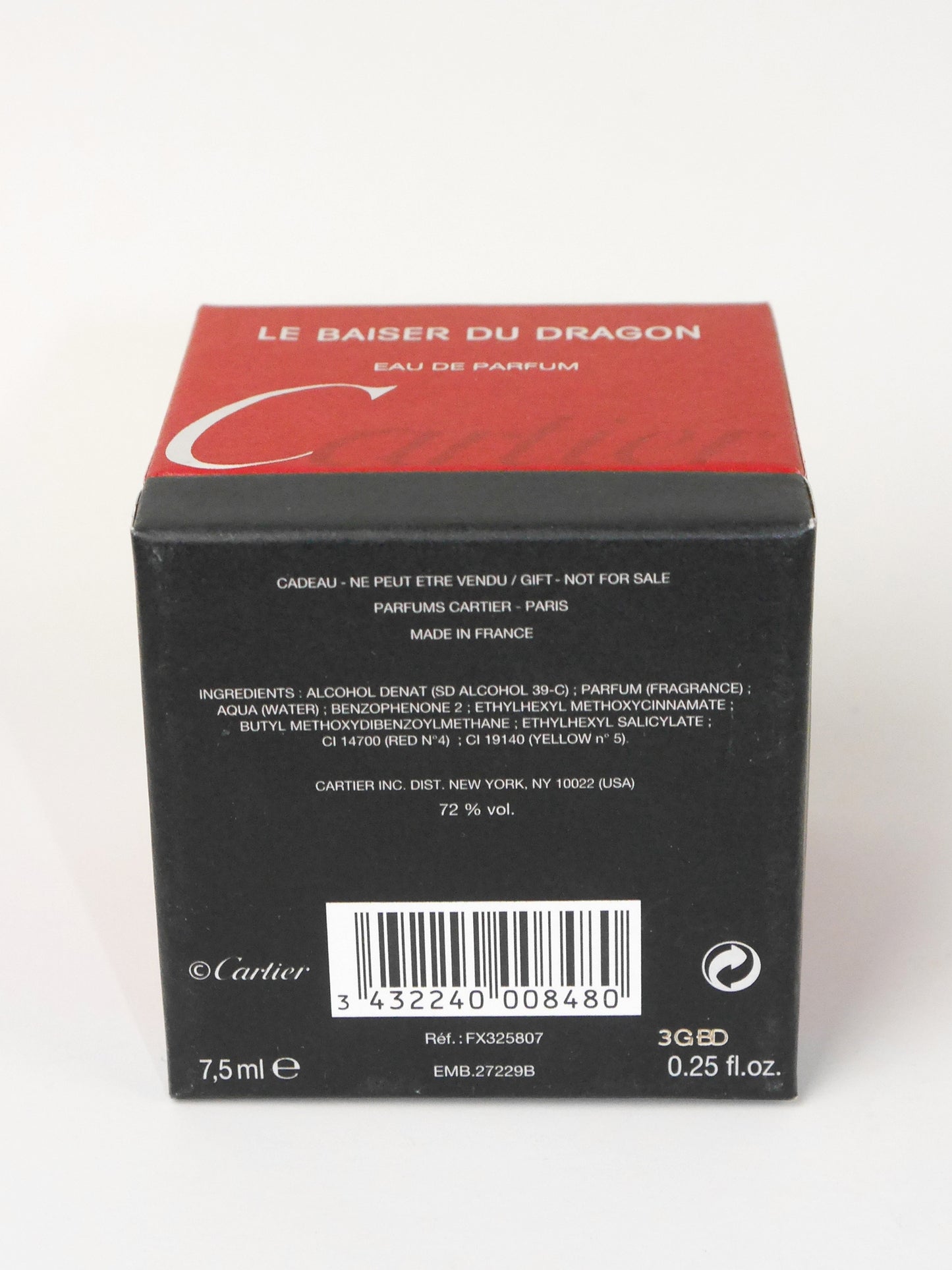 CARTIER Le Baiser du Dragon (2003) 7,5 ml Eau de Parfum Miniature EdP Splash Vintage Perfume