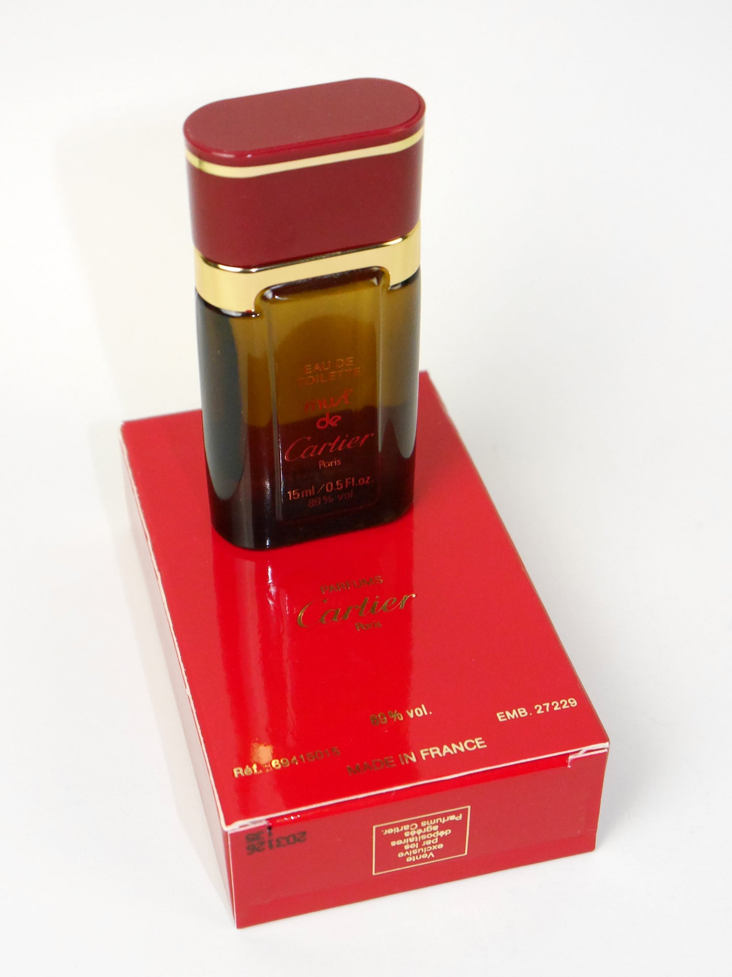 CARTIER Must de Cartier (1981) 15 ml Eau de Toilette EdT Splash 1980s Vintage Perfume Parfum First Version