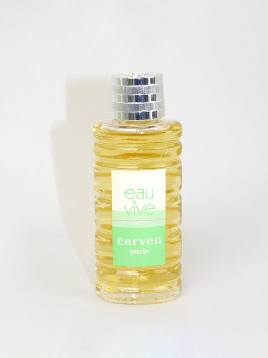 CARVEN Eau Vive (1966) 60 ml Eau de Cologne EdC Splash Vintage Perfume 1960s 1970s Version