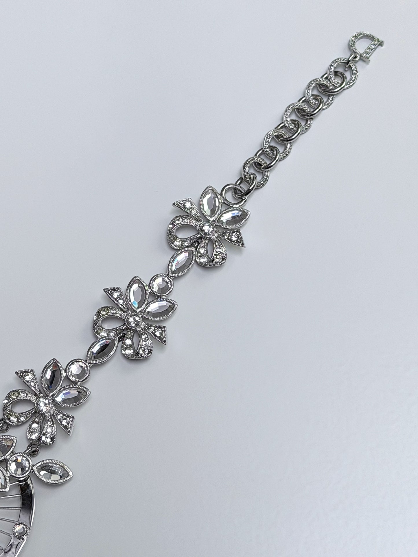 CHRISTIAN DIOR by John Galliano 2000s Vintage Silver Heart & Arrow Choker Necklace