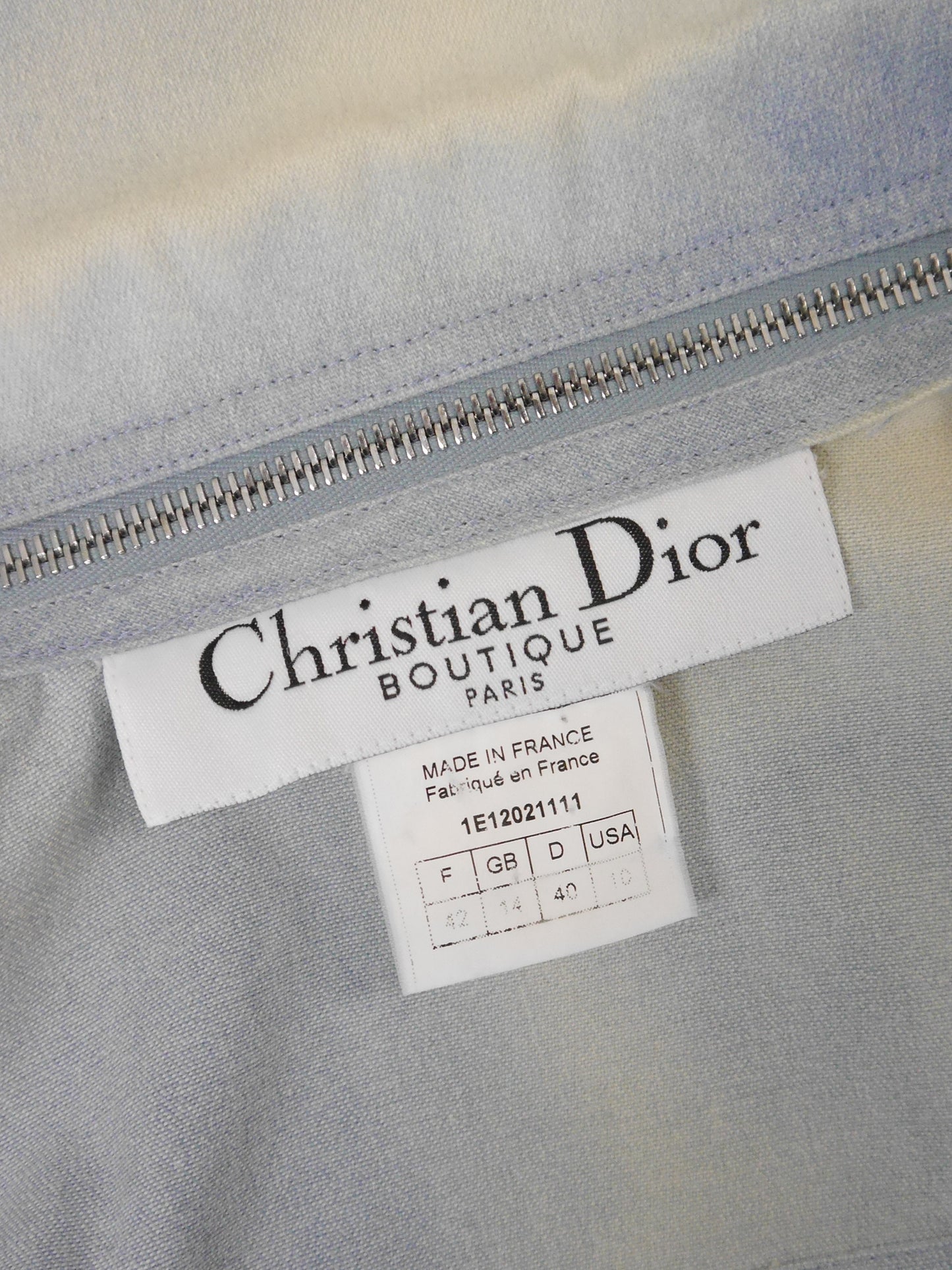 CHRISTIAN DIOR by John Galliano Spring 2001 Vintage Convertible Denim Jacket w/ Logo Zippers Size M