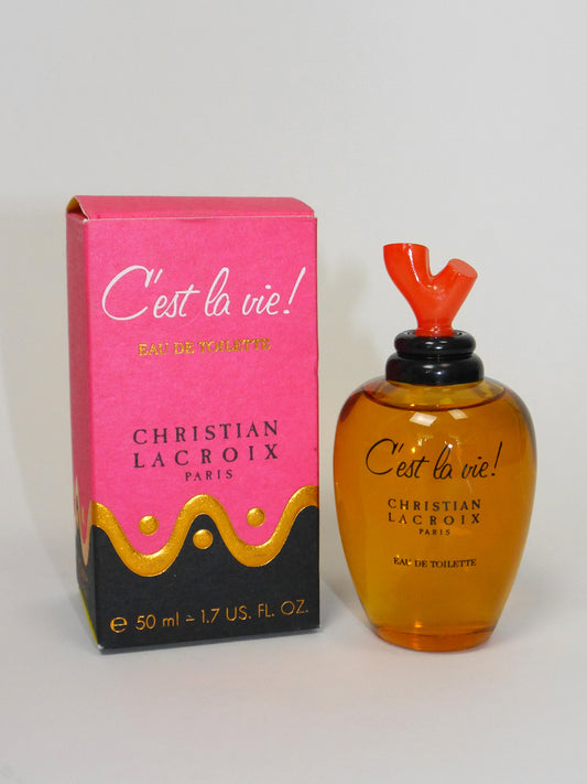 CHRISTIAN LACROIX C'est la vie! (1990) 50 ml Eau de Toilette EdT Splash 1990s Vintage Perfume Parfum