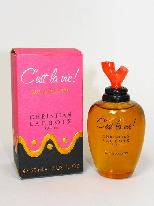 CHRISTIAN LACROIX C'est la vie! (1990) 50 ml Eau de Toilette EdT Splash 1990s Vintage Perfume Parfum