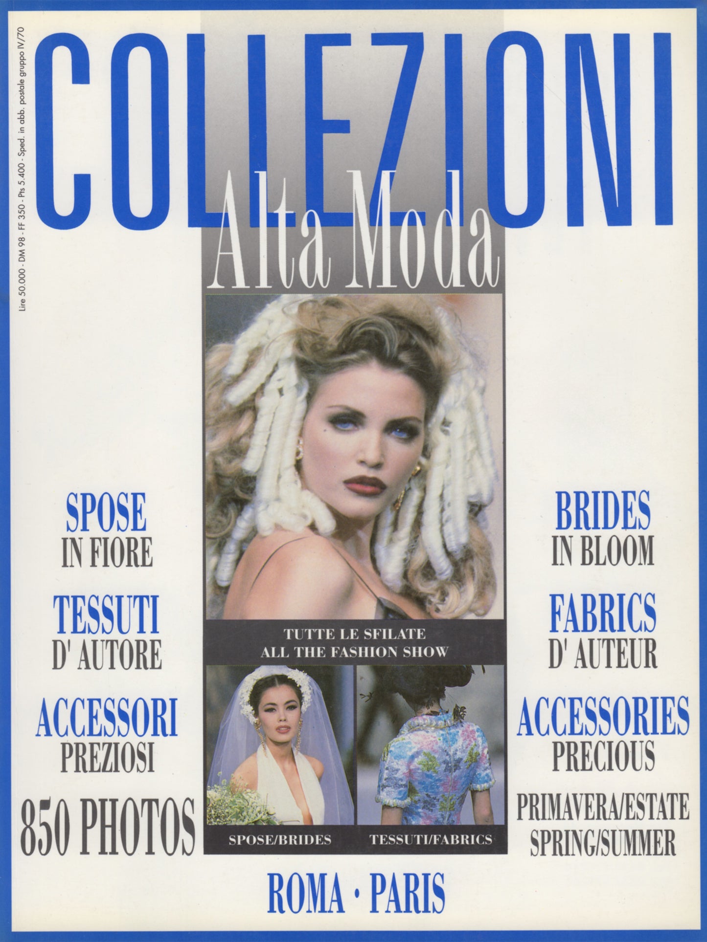 COLLEZIONI N. 27 Haute Couture Alta Moda Spring 1992