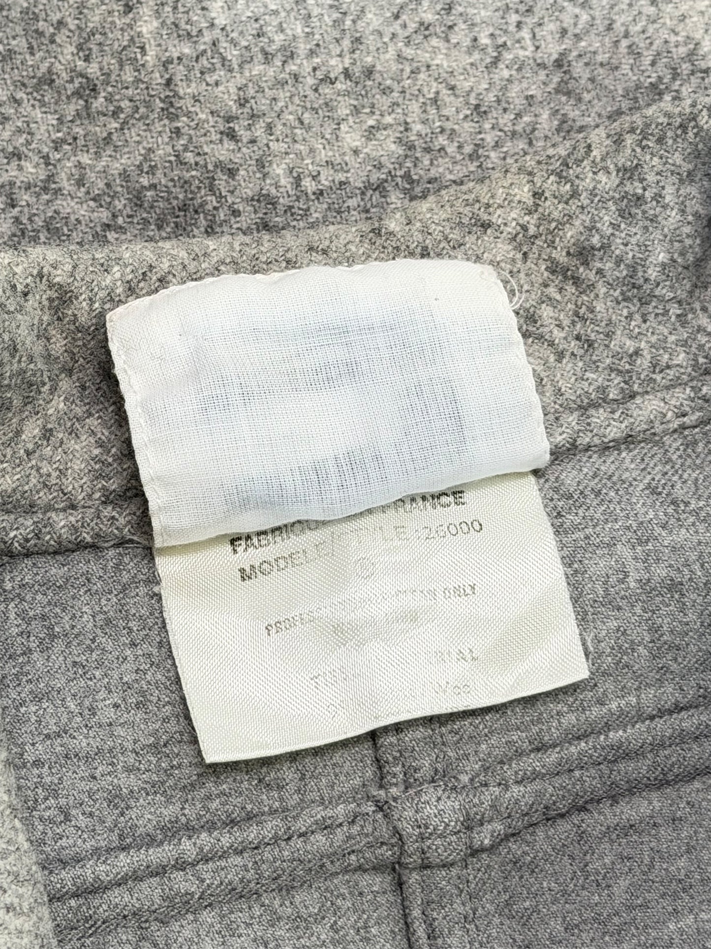 COURRÈGES 1970s Vintage Grey Wool Coat w/ Flap Pockets & High Back Vent Size XS-S