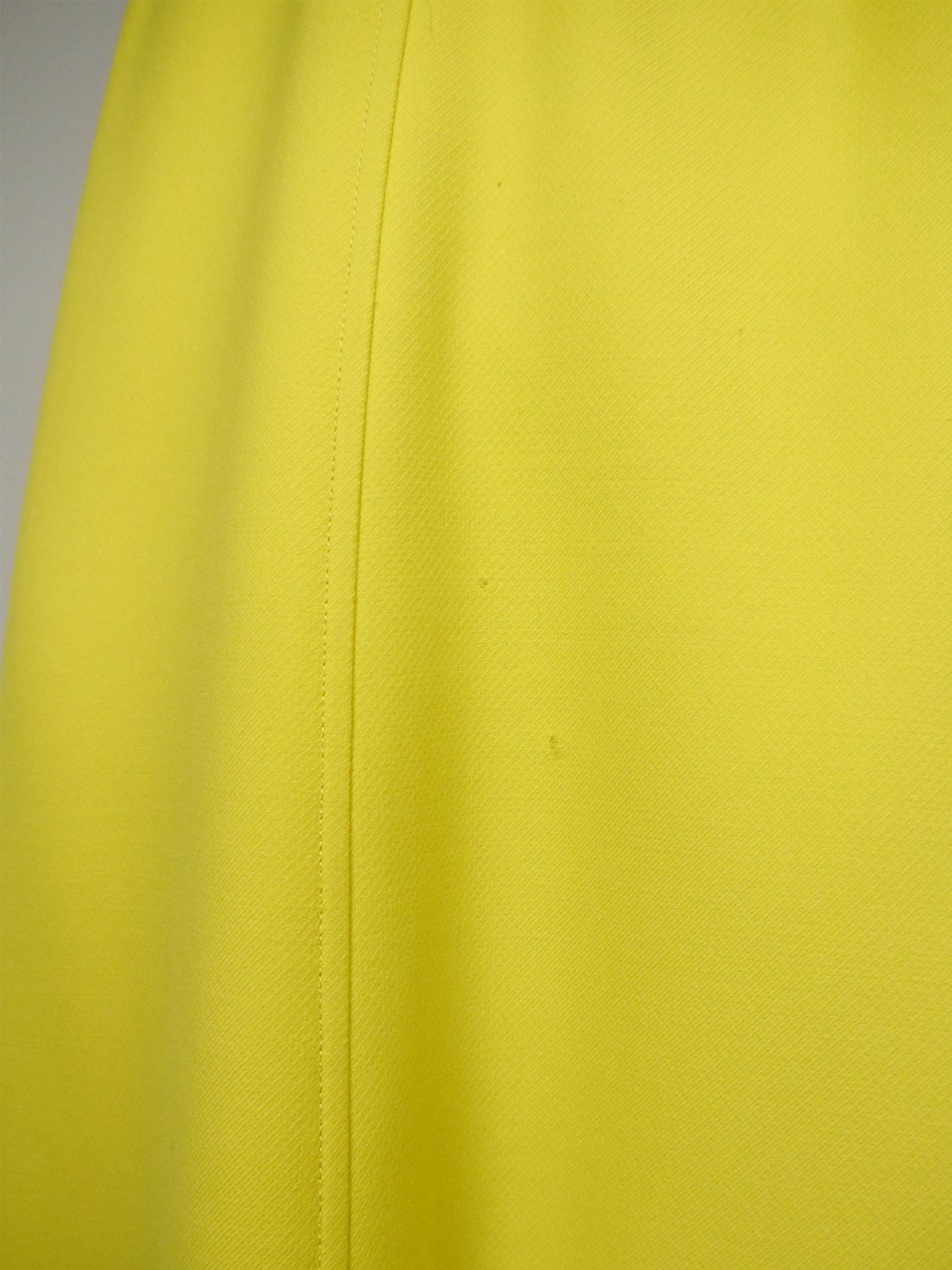 COURRÈGES Couture Future 1960s 1970s Vintage Yellow Maxi Dress Size XS-S